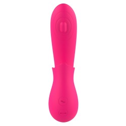 Vibromasseur 2 en 1 G-spot et stimulateur de clitoris USB Kali rose 