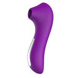 Stimulateur succion de clitoris et tétons USB violet 