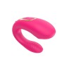 Vibromasseur de couple rose, USB avec 2 moteurs pour stimulation Point G et clitoridienne avec télécommande 