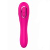 Vibromasseur 10 modes  et stimulateur par vibrations à picots sur membrane rose 10 programmes USB 