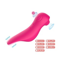 Le vibromasseur stimulateur Fuschia 3 en 1 