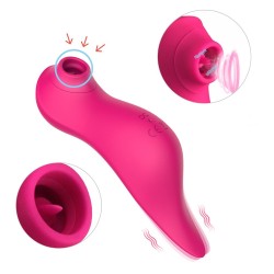 Le vibromasseur stimulateur Fuschia 3 en 1 