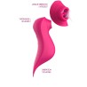 Le vibromasseur stimulateur Fuschia 3 en 1 