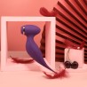 Oiseau du Paradis - Vibromasseur 2 en 1 avec vibration clitoridienne par membrane et embout stimulateur violet 