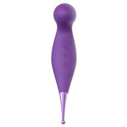 Oiseau du Paradis - Vibromasseur 2 en 1 avec vibration clitoridienne par membrane et embout stimulateur violet 