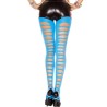 Legging bleu arrière déchiré et pieds etrier 