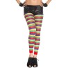 Legging fantaisie coloré bandes horizontales 