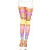 Leggings arc en ciel ajouré 
