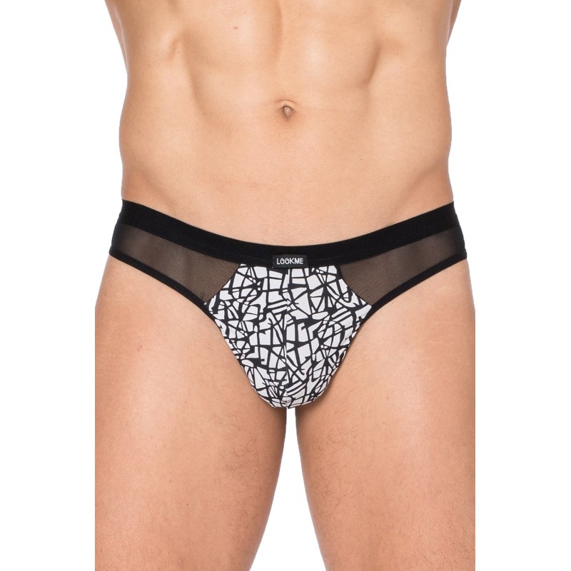 String imprimé noir et blanc New Look