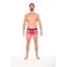 Boxer magenta en dentelle délicate 
