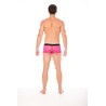 Boxer magenta en dentelle délicate 
