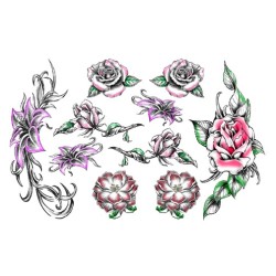 Tatouage éphémère - Plaque de 10 tattoos  