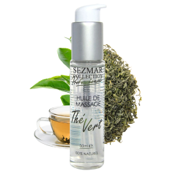 Huile de massage professionnelle Thé Vert 100% naturelle 50 ml 