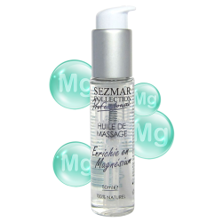 Huile de massage professionnelle Enrichie en Magnésium 100% naturelle 50 ml 