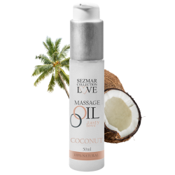 Huile de massage 100% naturelle noix de coco 50ml 