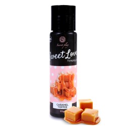 2 en 1 Gel de massage et lubrifiant caramel 100% comestible 