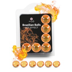 Boules de massage Brésiliennes effet chaleur x6 