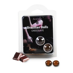 Boules de massage Brésiliennes chocolatées 