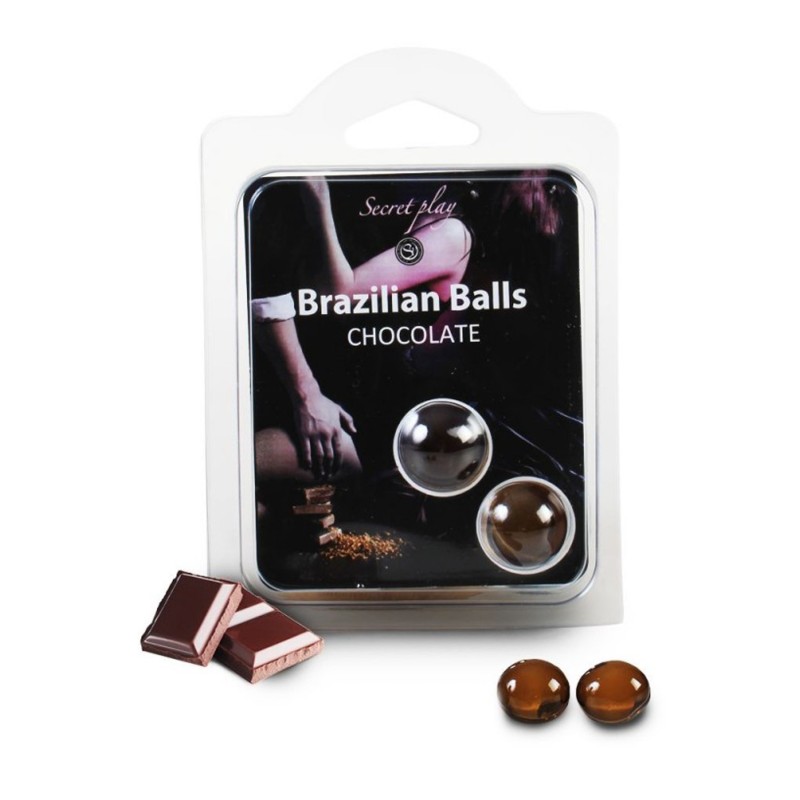 Boules de massage Brésiliennes chocolatées 