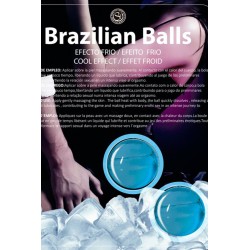 Boules de massage Brésiliennes effet fraîcheur 