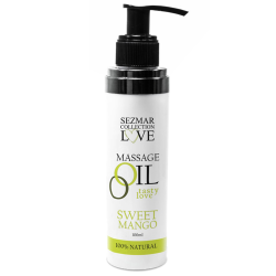 Huile de massage comestible mangue 100ml 100% naturelle 