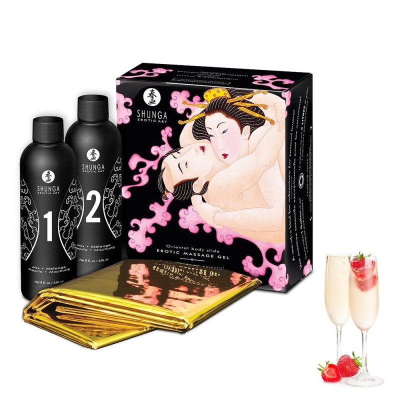 Gelée de massage oriental vin pétillant fraise 