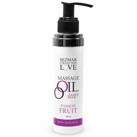 Huile de massage comestible Fruit de la passion 100ml 100% naturelle