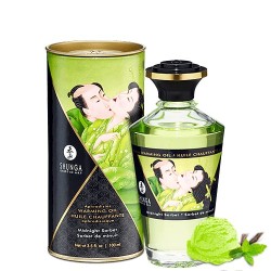 Huile chauffante sorbet de minuit melon comestible 100ml 