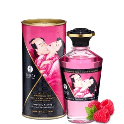 Huile chauffante framboise comestible 100ml 