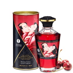 Huile chauffante cerise comestible 100ml 