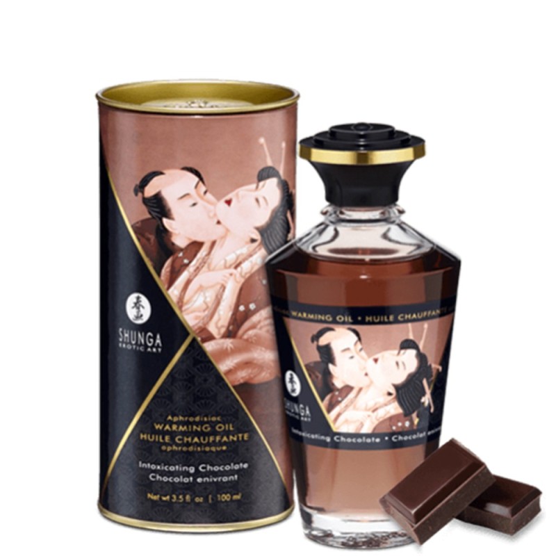 Huile chauffante chocolat comestible 100ml 