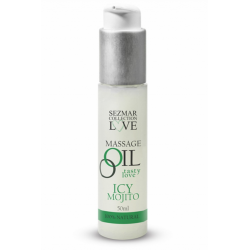 Huile de massage comestible mojito menthe 50ml 