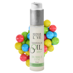 Huile de massage comestible bubble gum 50ml 