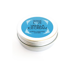 Mini Bougie de massage glace vanille 30ml 100% naturelle 