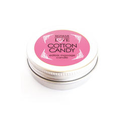 Mini Bougie de massage barbe à papa 30 ml 100% naturelle 