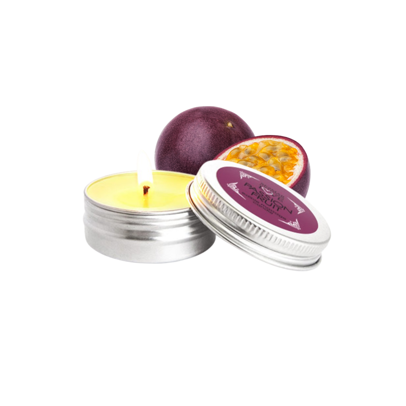Mini Bougie de massage fruit de la passion 30ml 100% naturelle 