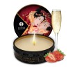 Mini bougie de massage fraise vin pétillant 30ml 