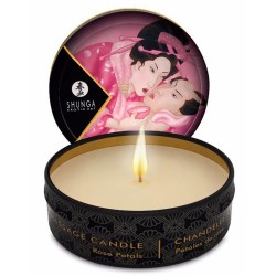Mini bougie de massage à la rose 30ml 