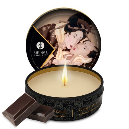 Mini bougie de massage chocolat 30ml 
