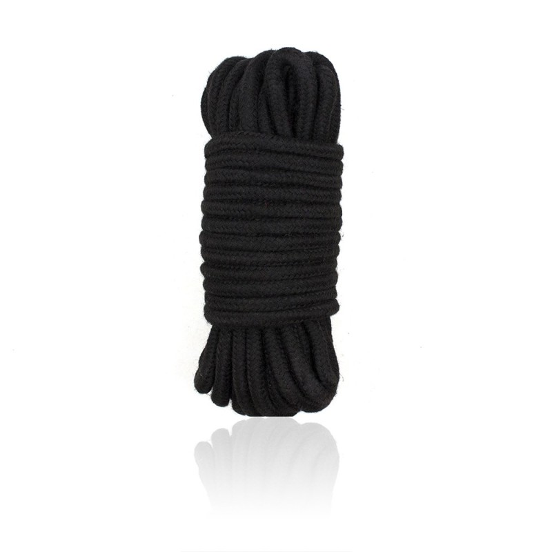 Corde bondage noir 10 mètres 