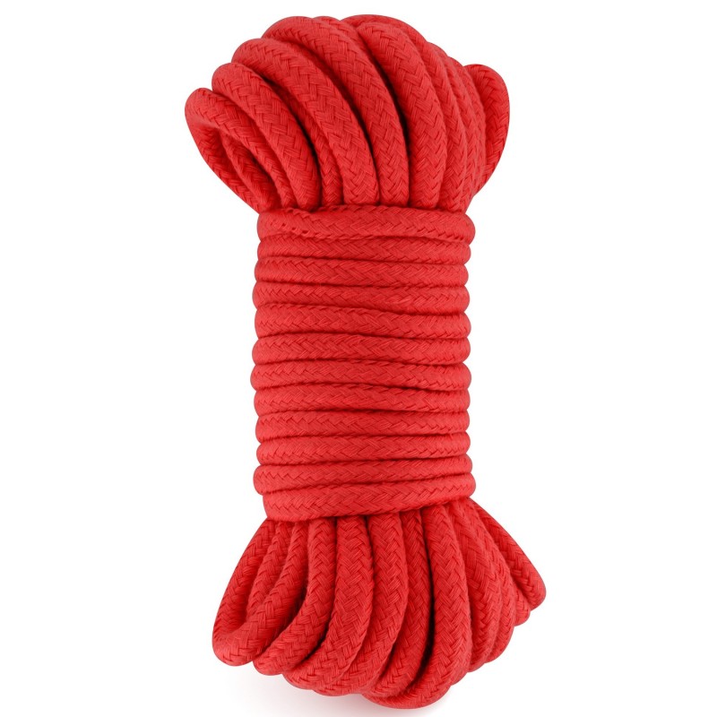 Corde de bondage shibari rouge 10M 