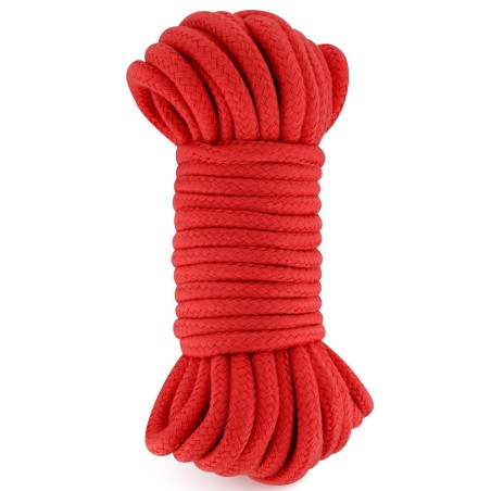 Corde de bondage shibari rouge 10M 