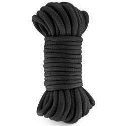 Corde de bondage shibari noire 10M 