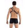 Harnais homme simili cuir double lanières sur épaule 