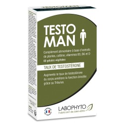 Testoman augmentation taux testostérone 60 gélules 