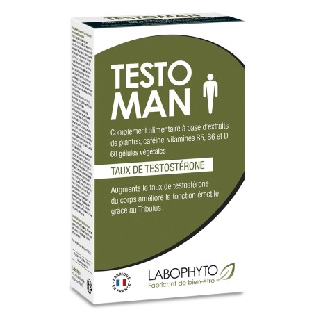 Testoman augmentation taux testostérone 60 gélules 