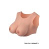 Buste seins réaliste couleur peau claire Taille M Bonnet D 