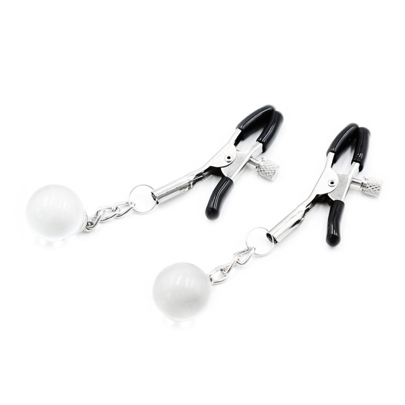 Pinces à seins réglables avec bijoux 