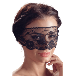 Masque pour les yeux en dentelle noire avec lien à nouer - Cottelli