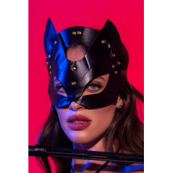 Masque félin en faux cuir - Mapalé